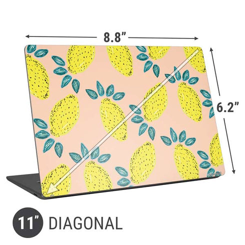 Bouffants and Broken Hearts Lemon Party Universal Laptop 11in (8.8 x 6.2in) Skin